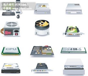 千圖網(wǎng) 主板與顯卡素材一站式下載平臺(tái)，助力家電銷售視覺(jué)設(shè)計(jì)